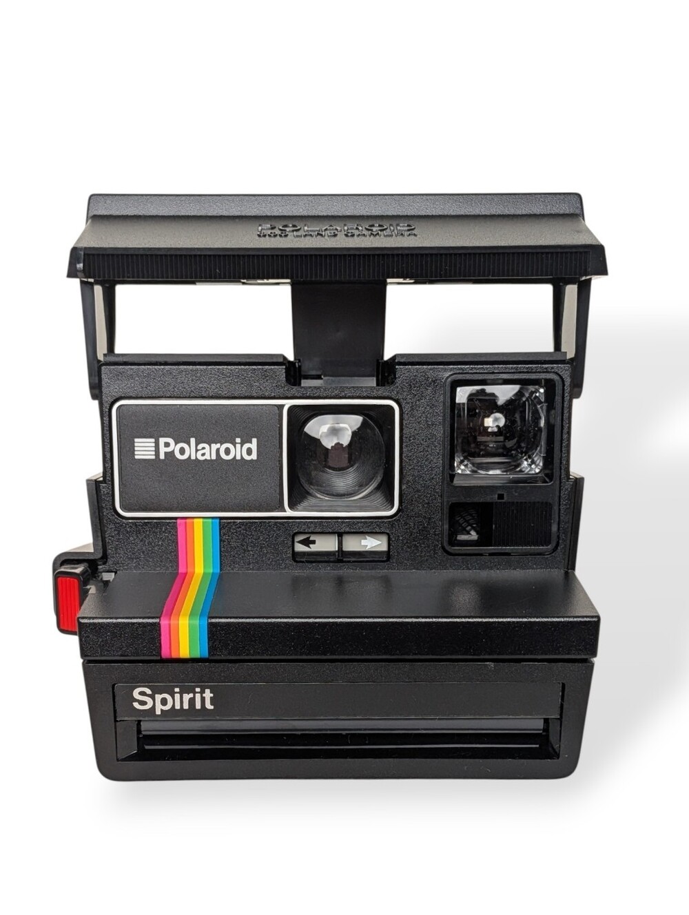 Polaroid OneStep 600 Instant Film Camera Black Rainbow Vintage 80s OS600 WORKING